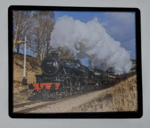 Steam train mouse mat with 45212 and 45596 Bahamas