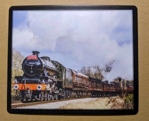 45596 Bahamas steam locomotive on the Keighley and Worth Valley Railway mouse mat