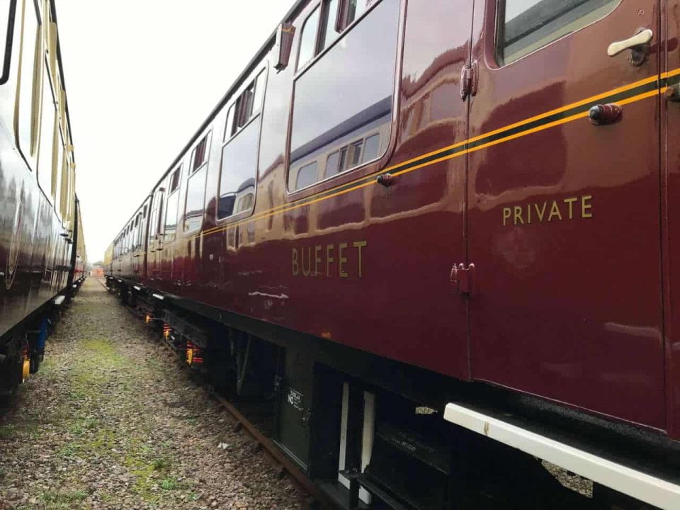 West Somerset Railway carriage work continues at Minehead