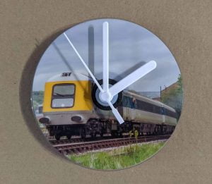 CD Clock featuring HST Powercar 41001 on the Keighley and Worth Valley Railway