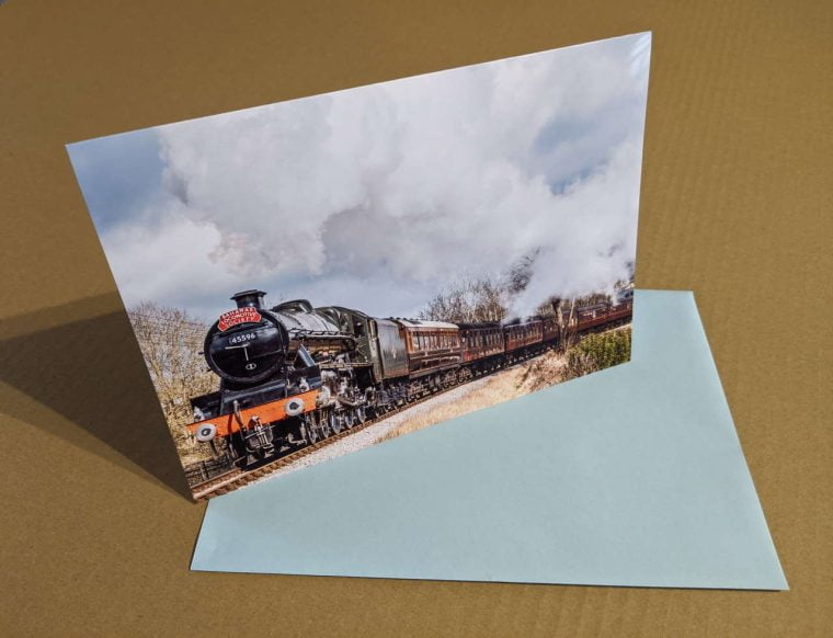 45596 Bahamas Steam Train Greeting Card
