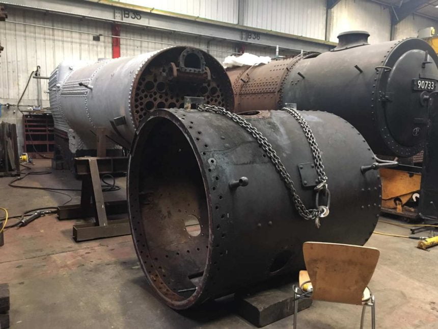 Boiler for GWR locomotive 2807