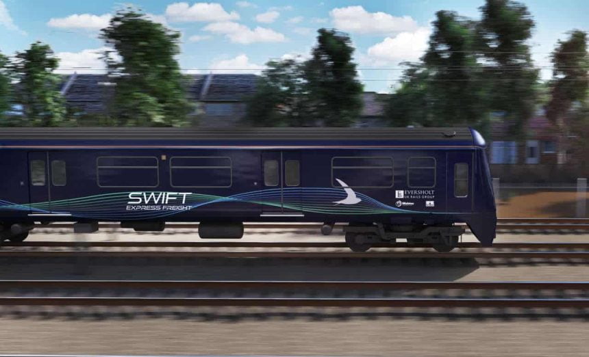 Swift Express Freight train from Eversholt Rail
