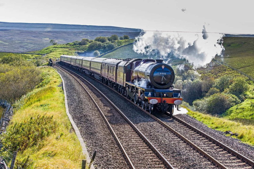 6201 Princess Elizabeth hauling The Northern Belle and heading for Carlisle