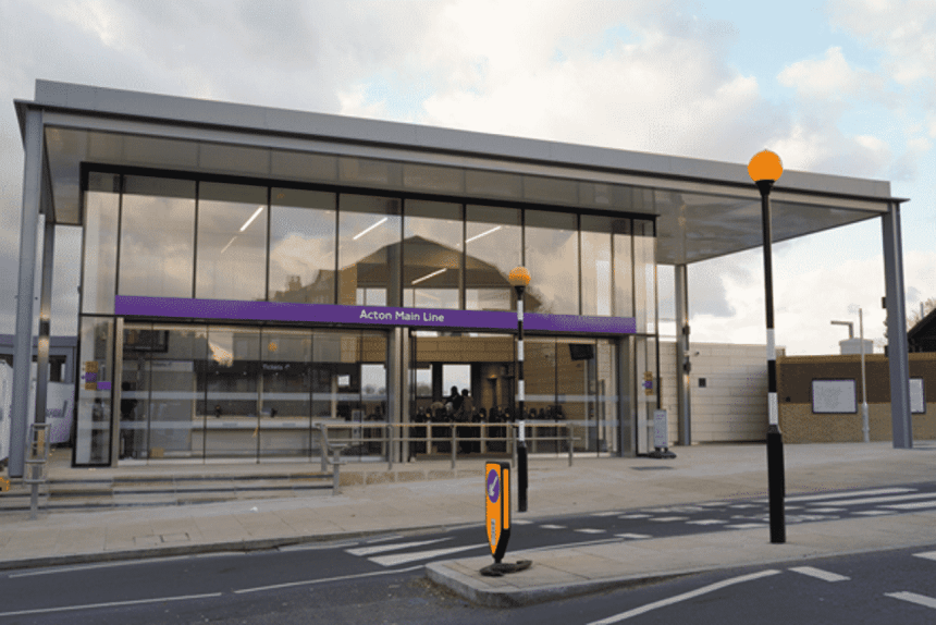 New lifts and entrance at Acton Main Line