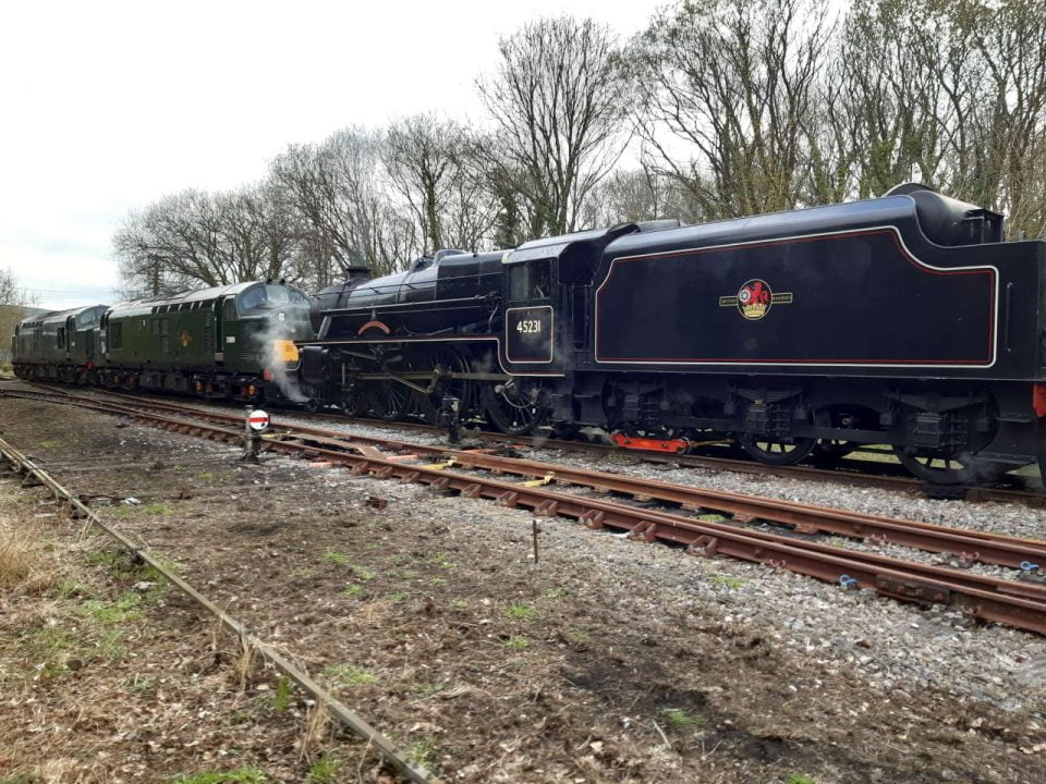 PHOTOS: Steam locomotive 45231 The Sherwood Forester recovered after ...