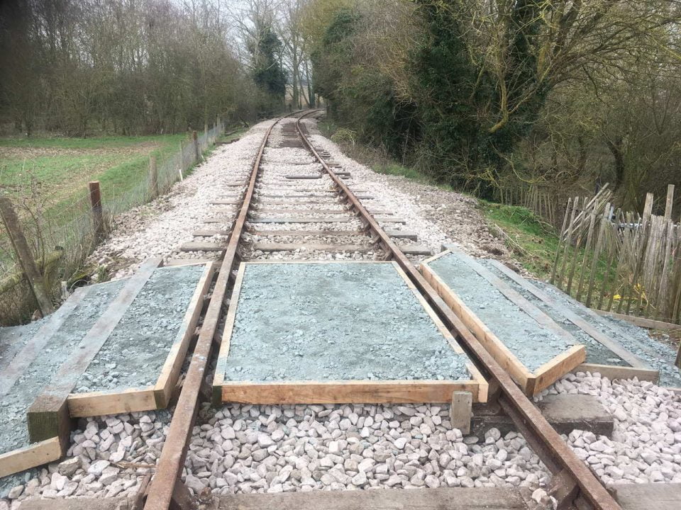 Work Progresses on the Mid Suffolk Light Railway extension