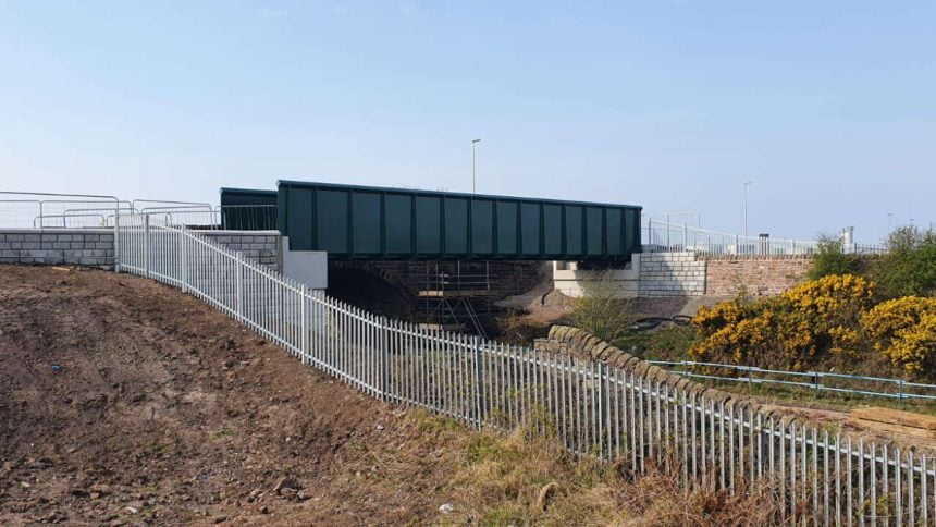 Siddick new footbridge 20 April 2021