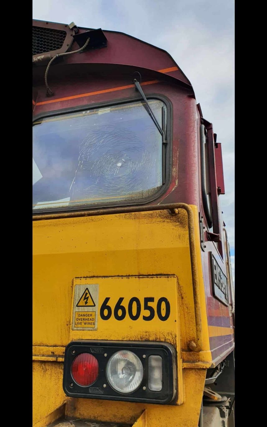 freight train 66050 damaged