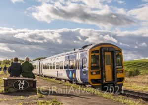Northern's 158909 arrives into Hellifield