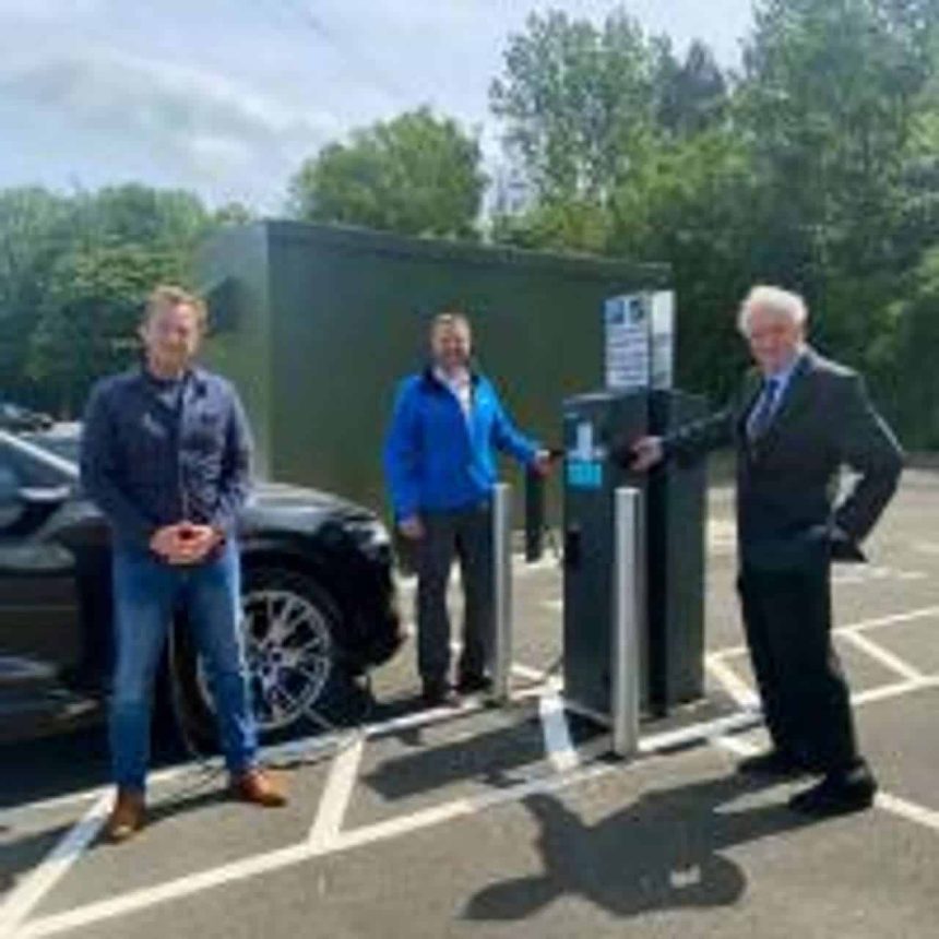 Electric charinging points at Heworth interchange