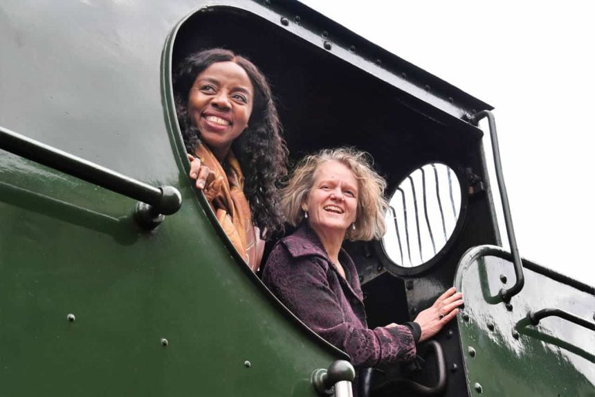 Audrey Ezekwesili (L) Arabella Nairn (R) non-executive director trustees Vintage Trains