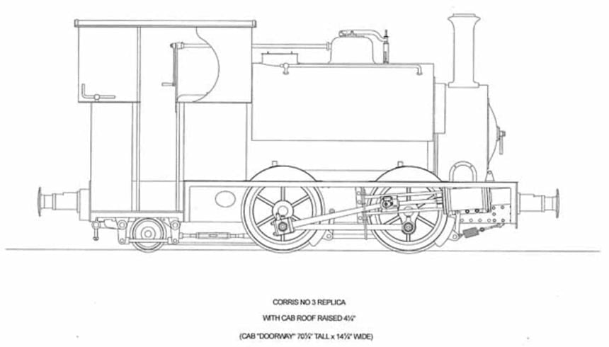 Drawing for Falcon locomotive