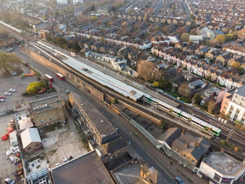 Balham station - arial view