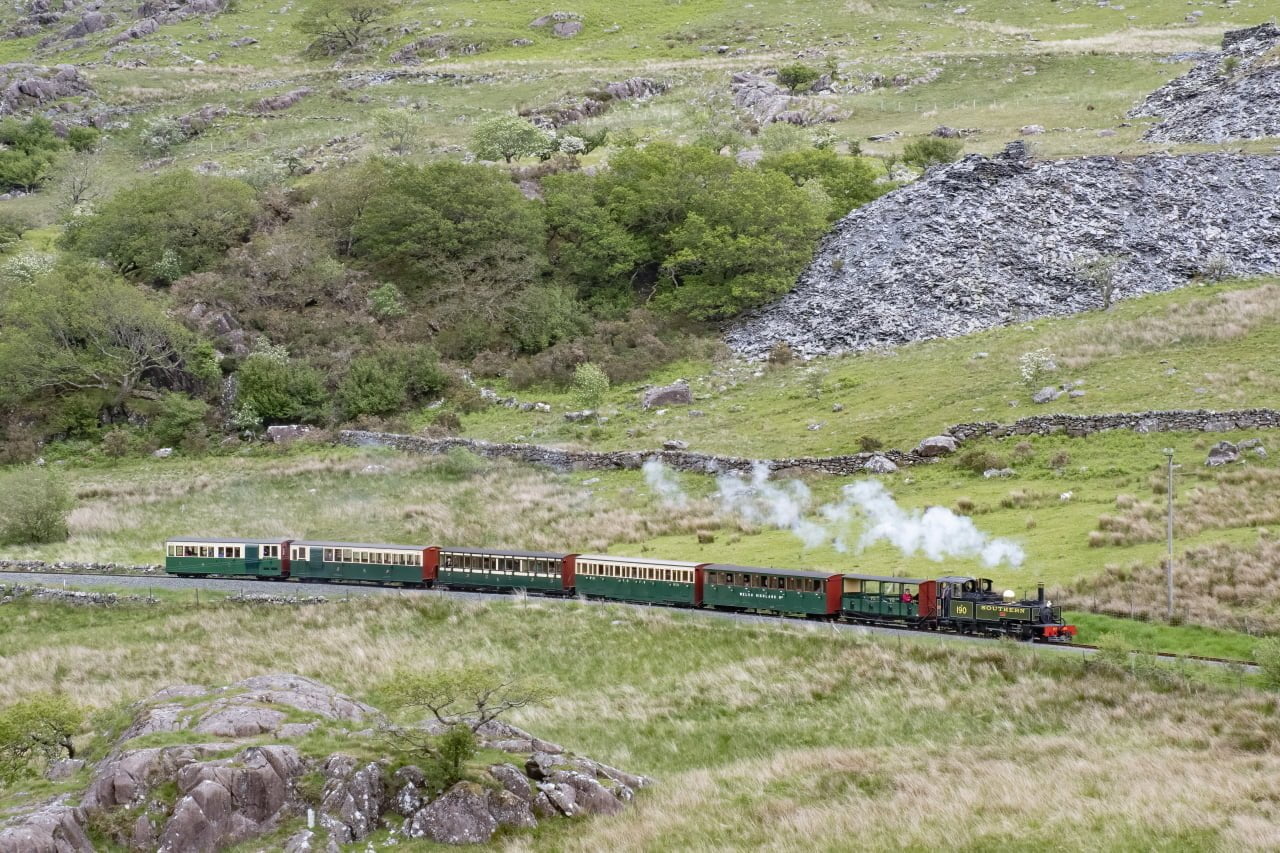 Lyd in steam on a PTG Tour on the Ffestiniog and Welsh Highland Railway