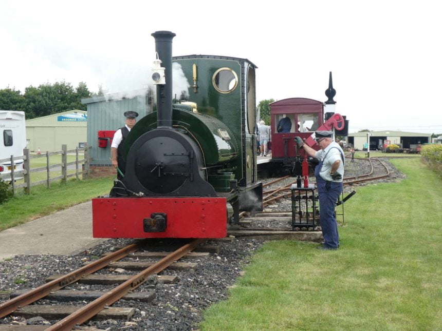 Jurassic in action on the Lincolnshire Coast Light Railway