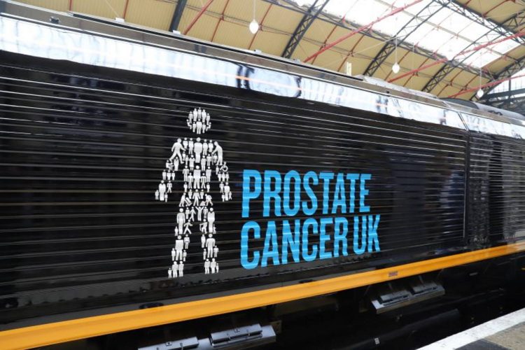 Class 66 with Prostate Cancer UK logo