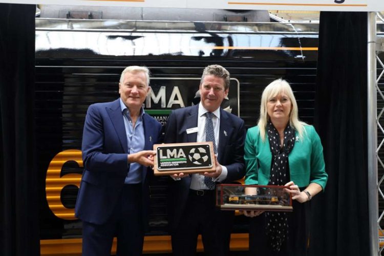 Richard Bevan LMA Chief Executive, John Smith CEO of GB Railfreight and Angela Culhane CEO of Prostate Cancer UK