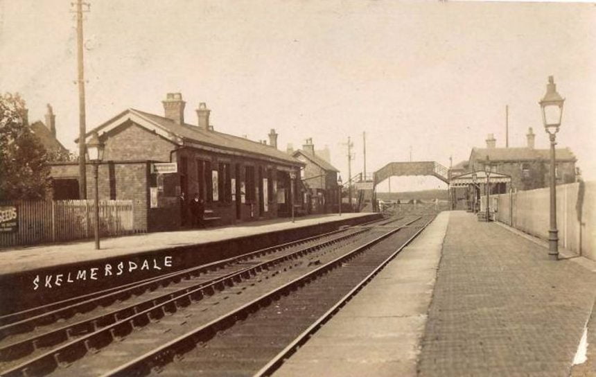 Skelmersdale railway station in 1914