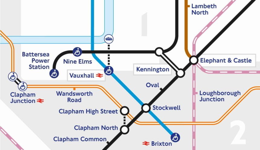 TfL Image - NLE new stations on Tube map