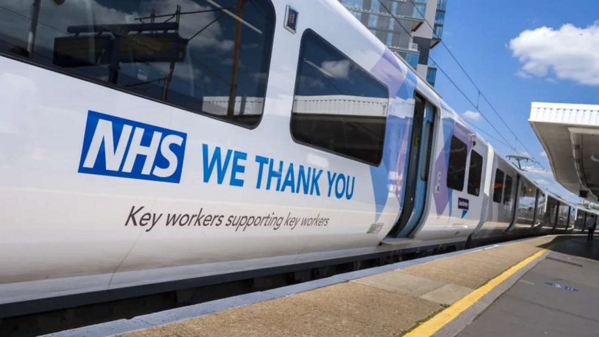 Timetables were created to meet the needs of key workers during the pandemic and this train was repainted as a tribute
