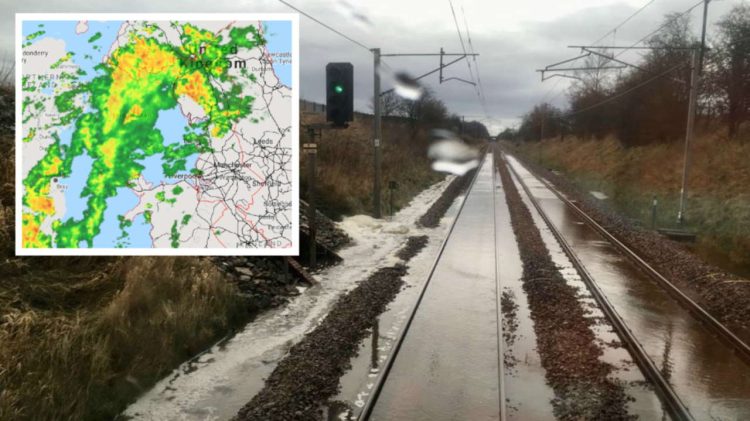 Current radar picture and stock images of WCML flooding