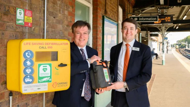 Life-saving defibrillators like these have been fitted to all of Great Northern, Southern and Thameslink's stations