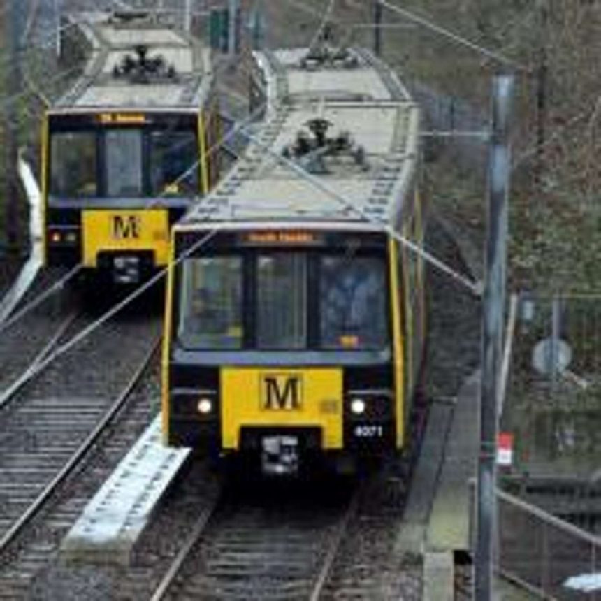 metro trains on line