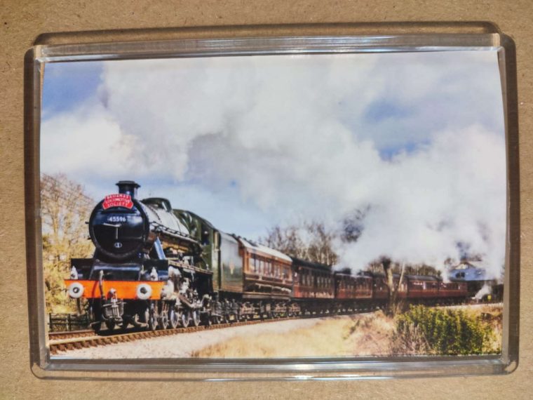 45596 Bahamas steam locomotive magnet