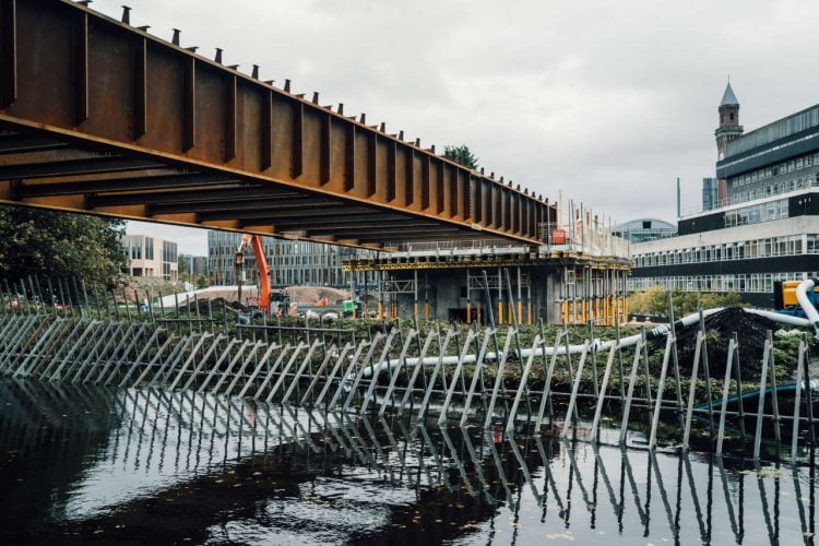 Install a new bridge on behalf Canal & Rivers Trust.