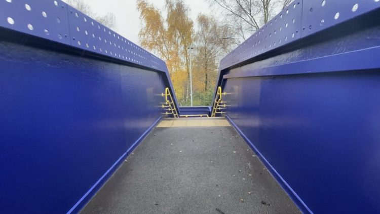 On Congleton stations newly opened footbridge