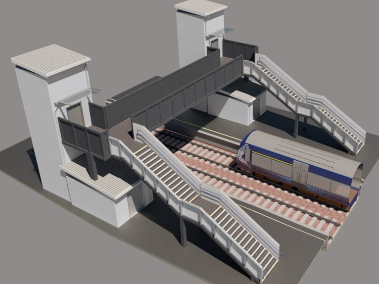 3D image of planned Croy Stations new bridge
