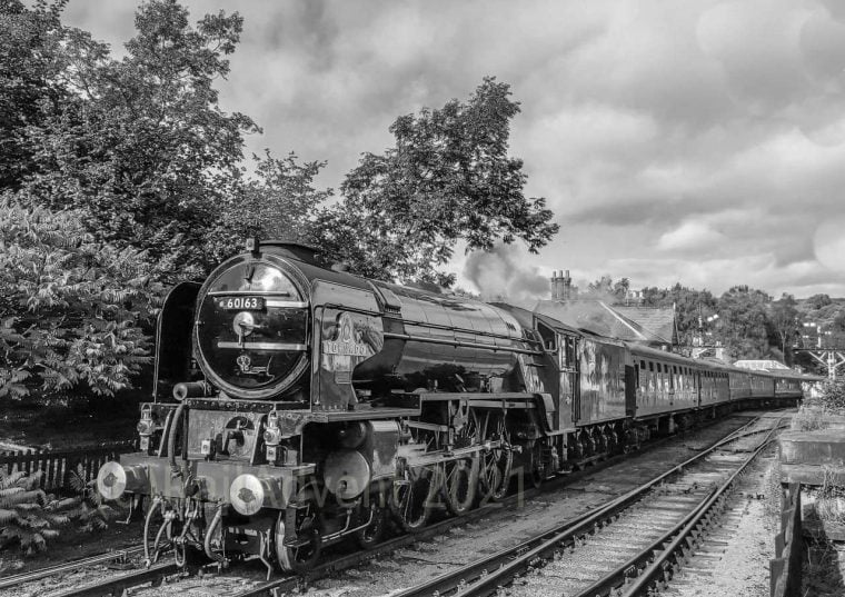 60163 Tornado departs Grosmont, North Yorkshire Moors Railway