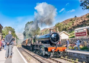 2999 Lady of Legend steams into Goathland, North Yorkshire Moors Railway