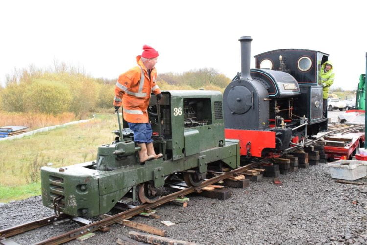 Stanhope arrives at the West Lancashire Light Railway