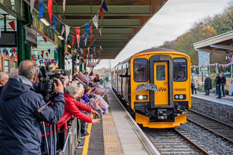 The re-opening of Okehampton station on the GWR route, Devon took place today with the RT Honorable Grant Shapps, Transport Minister as the guest to officially open the line