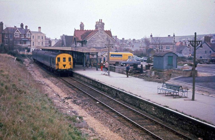 Swanage station 1 January 1972