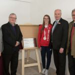 Rebecca Redfern unveiled a special plaque