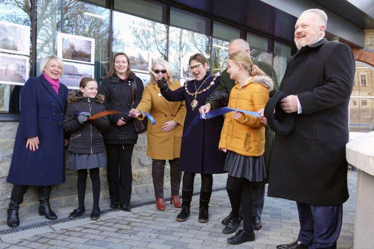 Ribbon cutting at Maidstone East's new station building