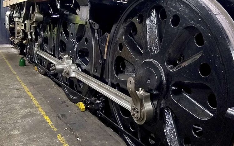 Steam loco 34059 left coupling rod