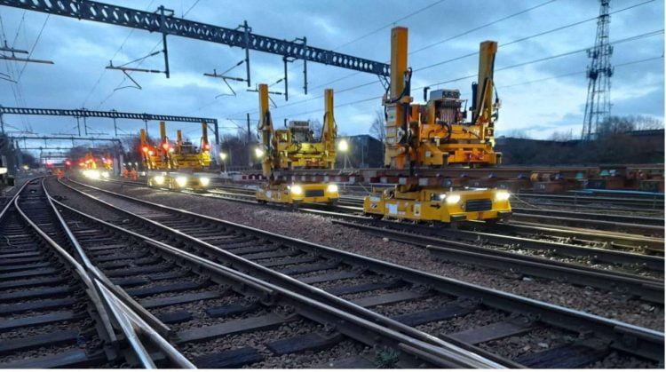 Major rail upgrade in Manchester completed as part of Transpennine Route Upgrade. Credit: Network Rail.