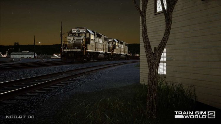 Cresson, Pennsylvania, located three miles west of Gallitzin, has long been a key point on the Horseshoe Curve line. Today it's a junction and interchange point with the ex-PRR branch lines now operated by R. J. Corman’s Pennsylvania Lines. On a quiet night at Cresson, a pair of veteran Norfolk Southern EMD GP38-2s stand on the wye track.