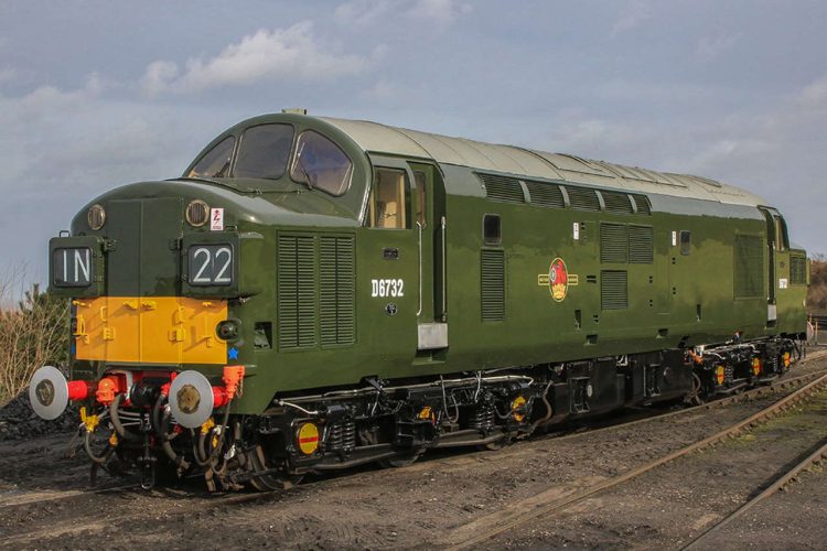 D6732 at Weybourne yard in ex-works condition 16-02-22
