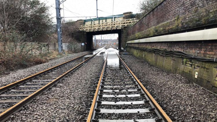 Flooded tracks in Rotherham (22 February 2022 @ 09_07)