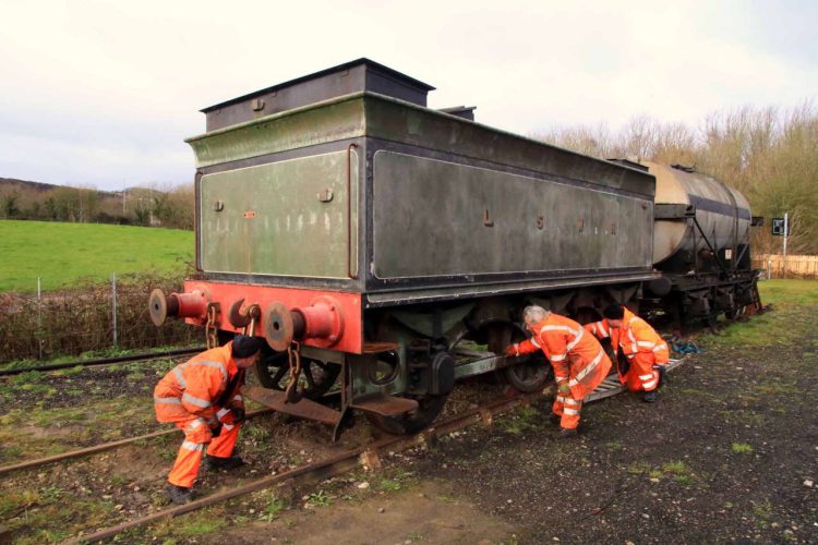 T3 563 tender dismantling Norden Swanage Railway February 2022 ANDREW PM WRIGHT (1) (002)