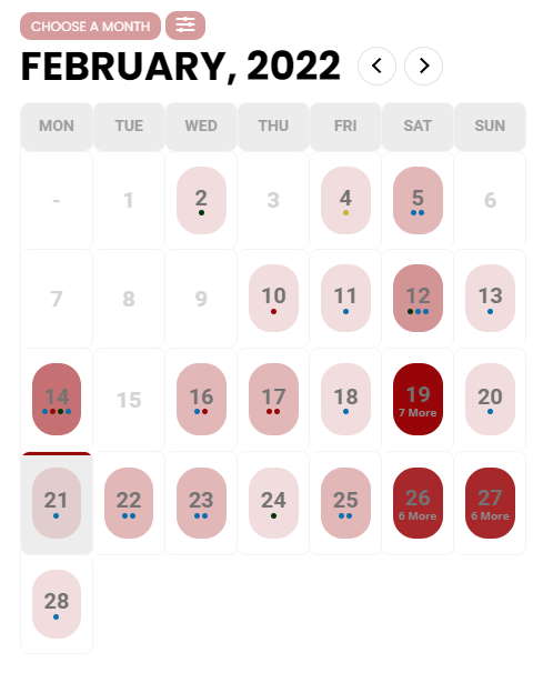 Mainline Steam Calendar