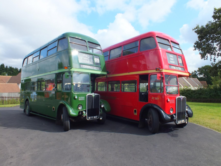 Heritage Buses at the Epping Ongar Railway