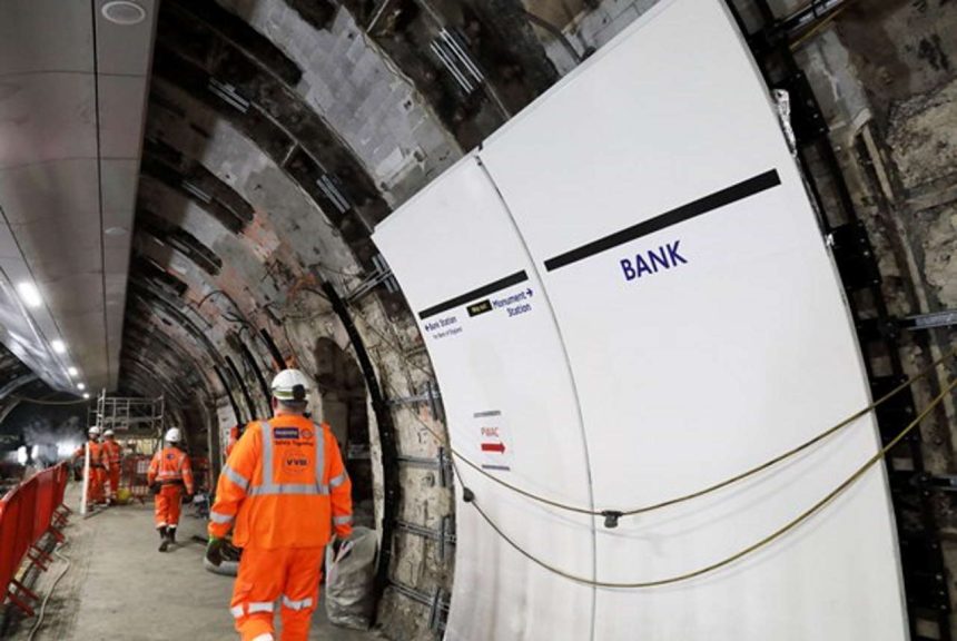 Bank Station Capacity Upgrade is progressing well with the new southbound tunnel