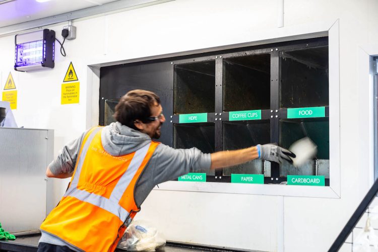  Inside Govia Thameslink Railway’s recycling facility installed at Brighton station, ahead of Global Recycling Day
