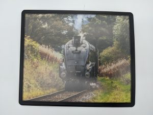 Steam locomotive mouse mat – 60009 Union of South Africa approaches Townsend Fold, East Lancashire Railway